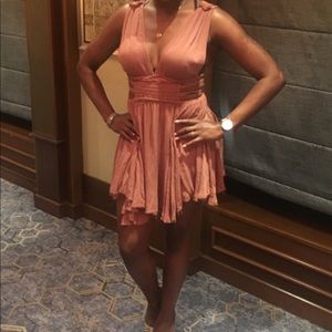 Rose colored Free people dress